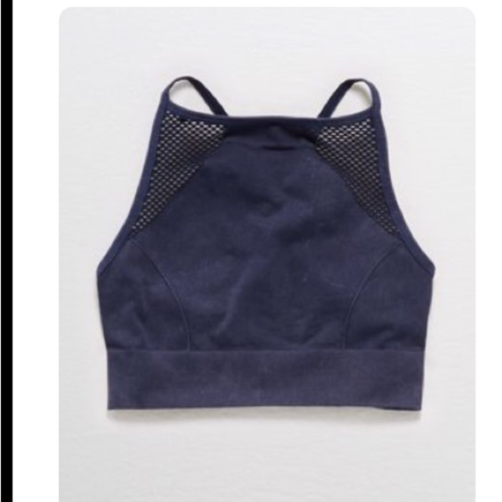 Aerie Seamless High Neck Sports Bra